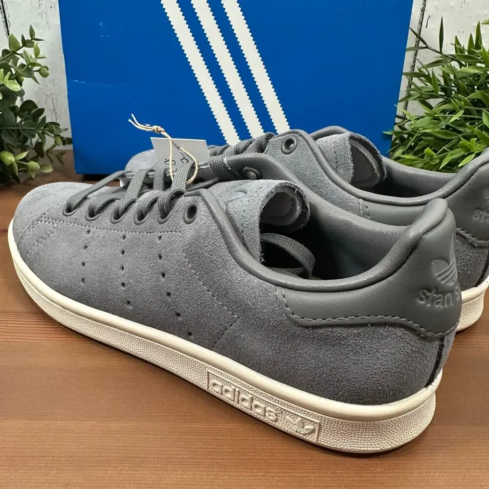 Adidas‎ Originals Men's Stan Smith Grey Suede Sneakers IF8047 Size 5